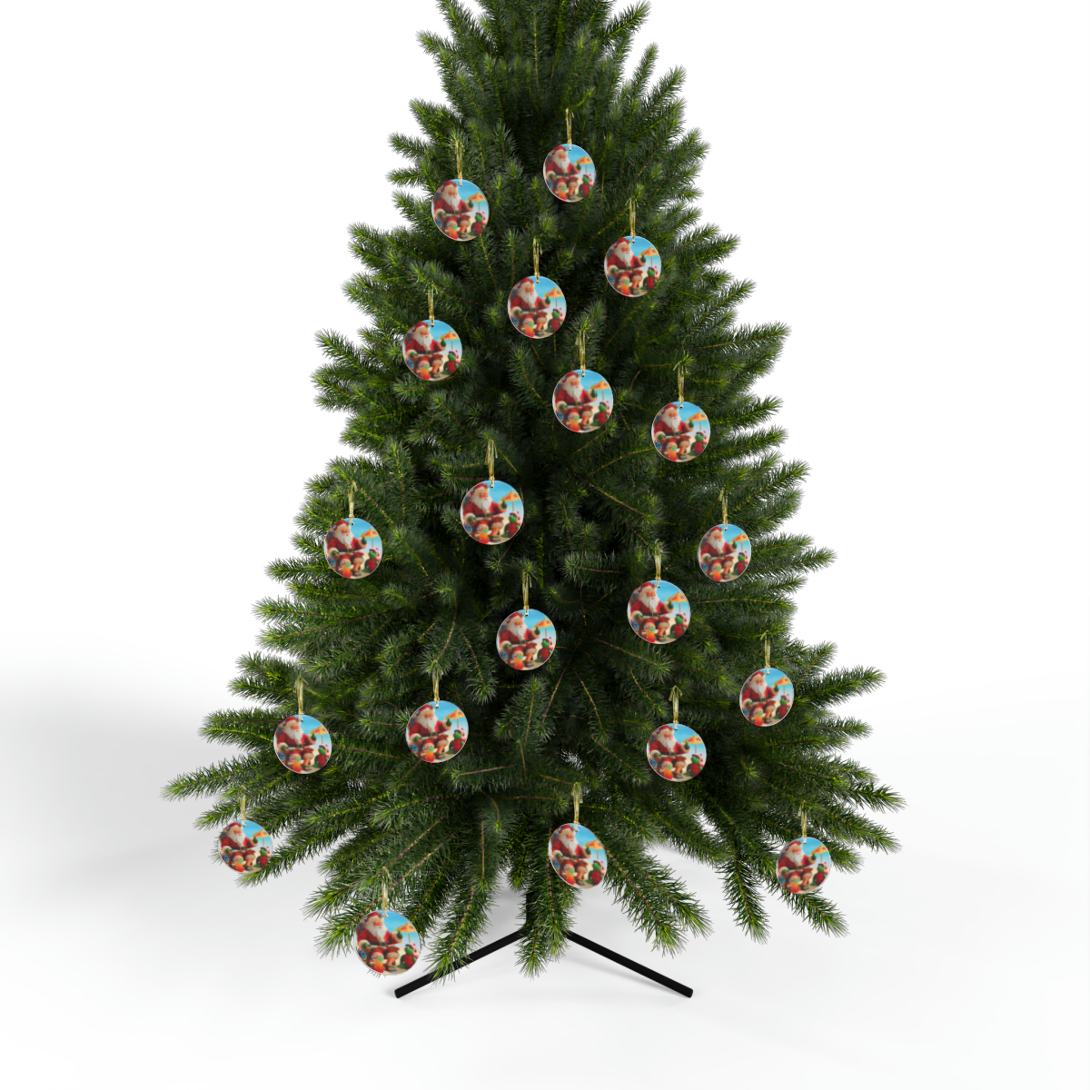 Tropical Santa Beach Ornament - Image 7